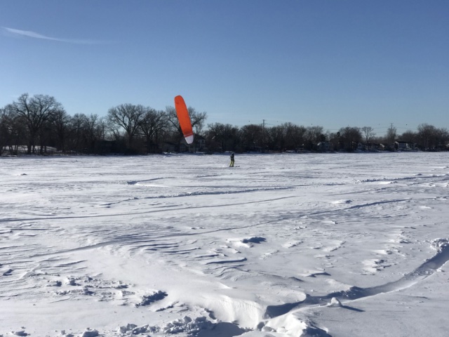 Snowkiting in Minnesota