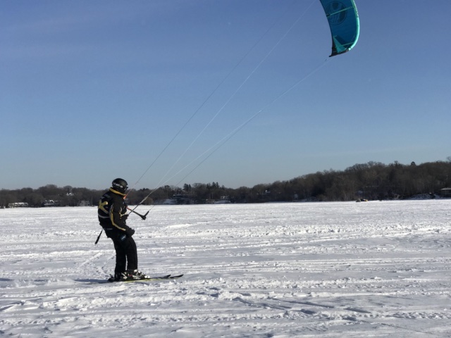 Snowkiting in Minnesota