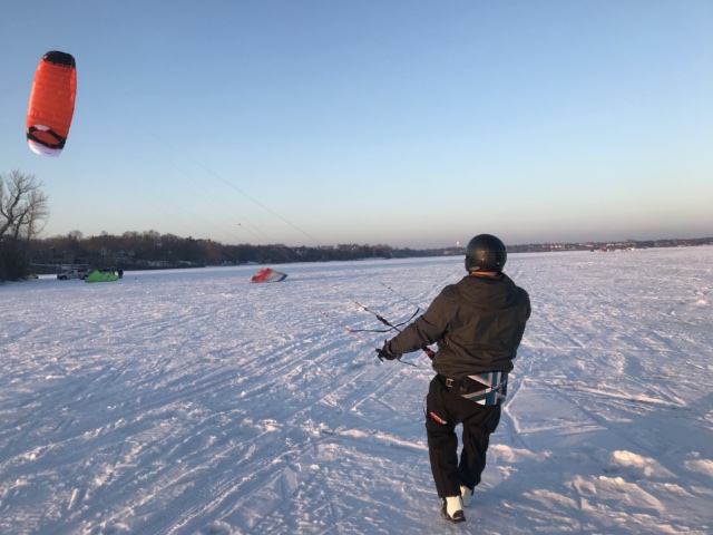 Snowkiting in Minnesota