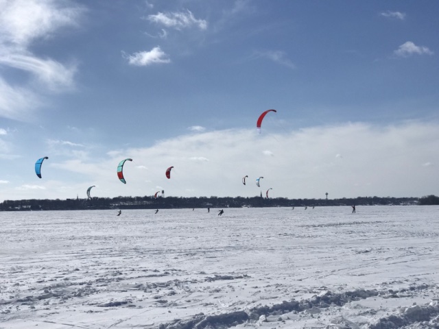 Snowkiting in Minnesota