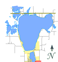 Kitesurfing at Spirit Lake in Minnesota